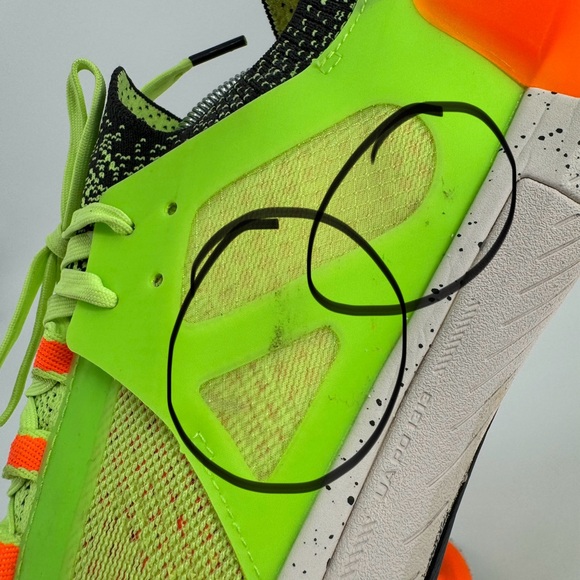 Under Armour Men's 12‎ TriBase Reign 4 Pro Green Orange Training Athletic Shoes - Picture 14 of 14